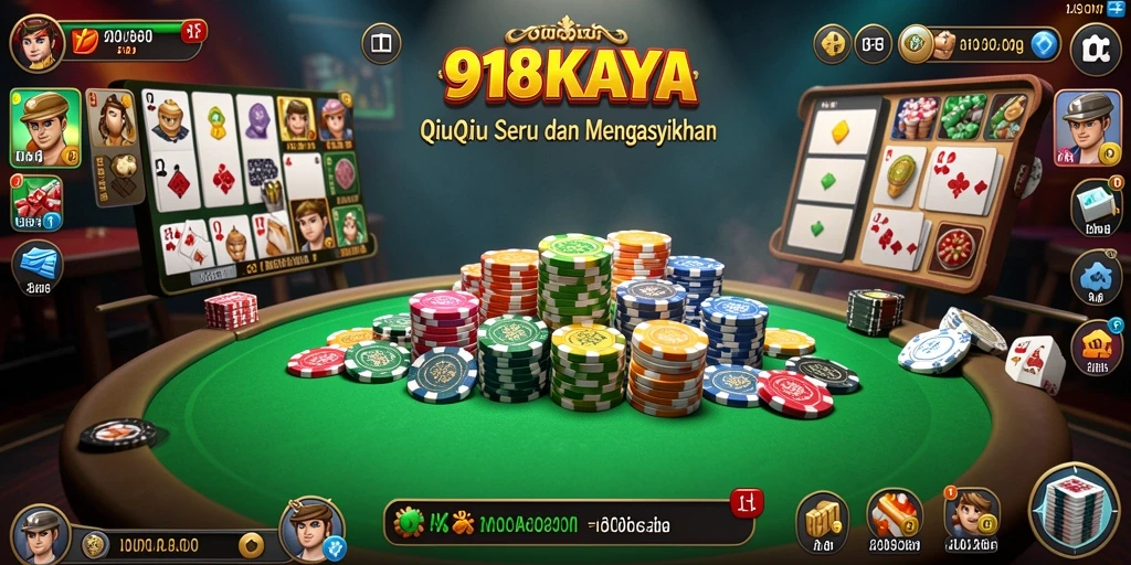 Gameplay seru QiuQiu di 918KAYA yang menarik.