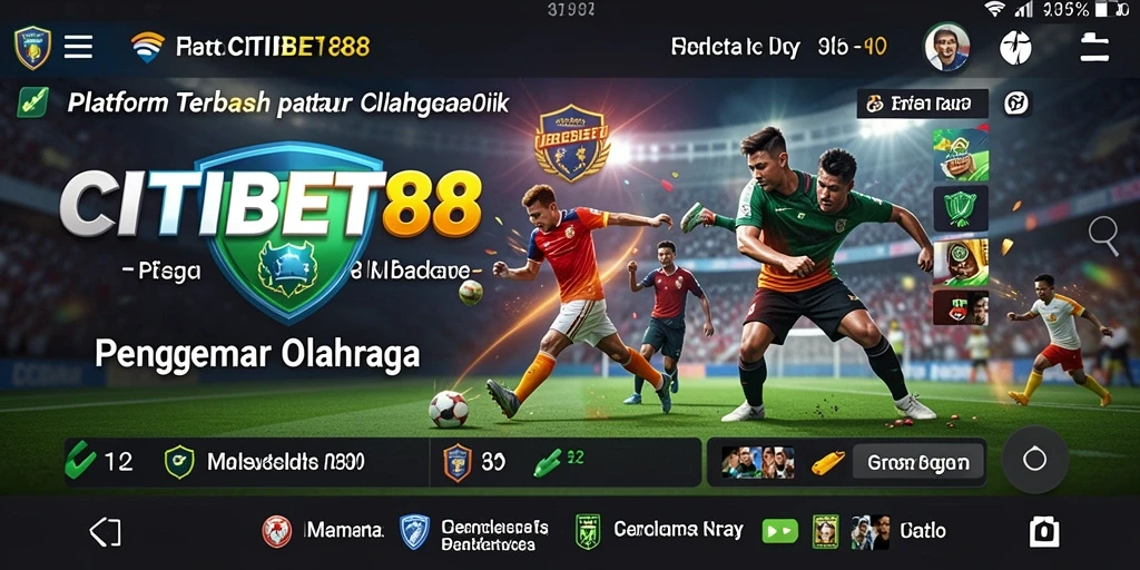 Tampilan gameplay <strong>CITIBET88</strong> dengan peluang taruhan olahraga yang menarik.