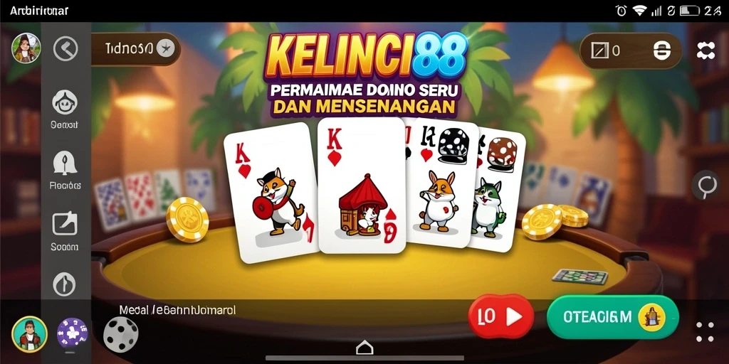 Tampilan gameplay menarik dari KELINCI88 yang menampilkan aksi domino.